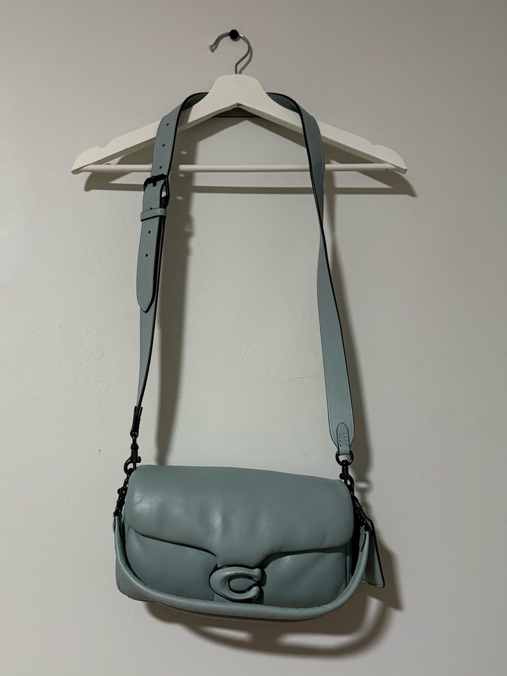 Coach pillow tabby shoulder Crossbody blue Bag size 26
